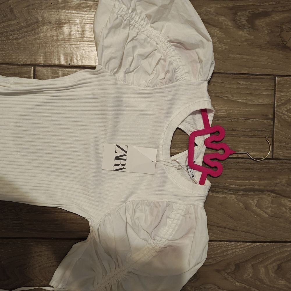 Zara Ivory Long Sleeve Dress - Picture 2 of 4